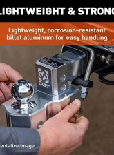 Curt Alumalite Adjustable Aluminum Hitch w/ 9-1/2" Drop Dual Ball                                     - 45366 - Image 5