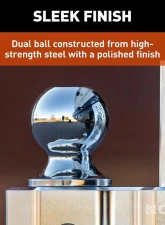 Curt Alumalite Adjustable Aluminum Hitch w/ 5-1/2" Drop Dual Ball                                     - 45363 - Image 7
