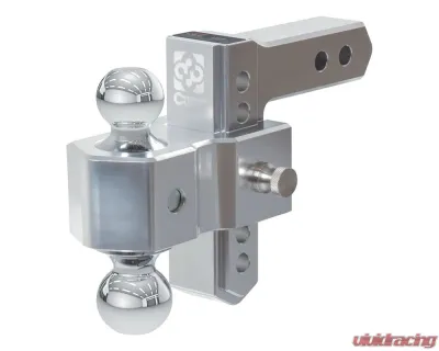 Curt Alumalite Adjustable Aluminum Hitch w/ 5-1/2" Drop Dual Ball - 45363