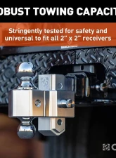 Curt Alumalite Adjustable Aluminum Hitch w/ 3-1/2" Drop Dual Ball                                     - 45364 - Image 6