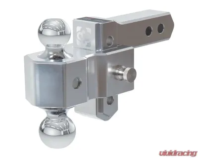 Curt Alumalite Adjustable Aluminum Hitch w/ 3-1/2" Drop Dual Ball - 45364