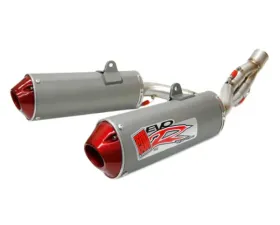Big Gun Exhaust Evo R Dual Slip-On for Honda CRF 450R 2013-2014, Aluminum Muffler