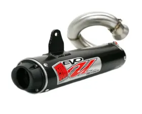 Big Gun Exhaust Big Gun Evo U Full System for Redline Riot - High-Temp Black Aluminum Muffler