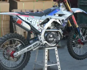 Big Gun Exhaust Full System for Honda CRF 450R 2021-2024, Hexagon Aluminum Muffler