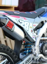 Big Gun Exhaust Full System for Honda CRF 450R 2021-2024, Hexagon Aluminum Muffler                                     - 13-14573 - Image 2