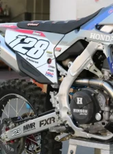 Big Gun Exhaust Full System for Honda CRF 450R 2021-2024, Hexagon Aluminum Muffler                                     - 13-14573 - Image 3