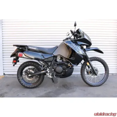 Big Gun Exhaust Exo Slip On Muffler for Kawasaki KLR 650 1990-2022, Aluminum, Hexagon Design - 13-4632