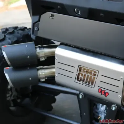 Big Gun Exhaust Explorer Series Dual Slip On for Polaris RZR Pro XP 2020-2024, 304 Stainless Steel - 15-7992