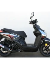 Big Gun Exhaust Evo S Full System for Yamaha Zuma 125 2016-2020, Black Aluminum Muffler                                     - 16-2013 - Image 2