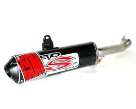 Big Gun Exhaust Evo S Slip On for Kawasaki ZX-6R 2009-2015, Black Aluminum Muffler