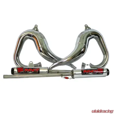 Big Gun Exhaust Full System for Yamaha Banshee 1987-2006, 2-Stroke MX2, Nickel Plated - 17-23503