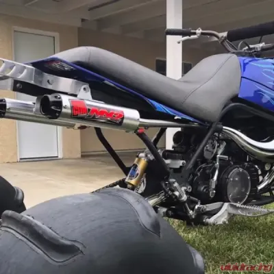 Big Gun Exhaust Full System for Yamaha Banshee 1987-2006, 2-Stroke MX2, Nickel Plated - 17-23503