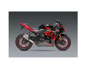 Yoshimura AT2 Stainless Steel Slip-On Exhaust w/Stainless Muffler Suzuki GSX R1000 2017-2022