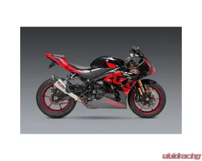 Yoshimura AT2 Stainless Steel Slip-On Exhaust w/Stainless Muffler Suzuki GSX R1000 2017-2022 - 11182BP521