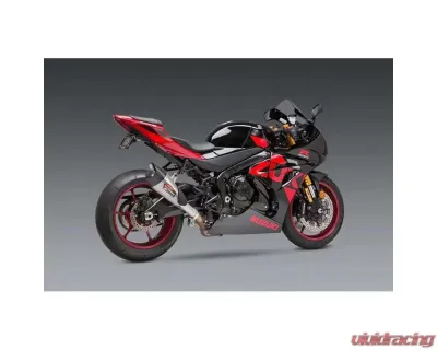 Yoshimura AT2 Stainless Steel Slip-On Exhaust w/Stainless Muffler Suzuki GSX R1000 2017-2022 - 11182BP521