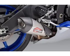 Yoshimura AT2 Stainless Slip-On Exhaust w/ Stainless Muffler Yamaha YZF-R6V 2006-2020