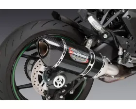 Yoshimura Alpha Stainless Slip-On Exhaust w/ Carbon Fiber Muffler Kawasaki Ninja 1000SX 2020+