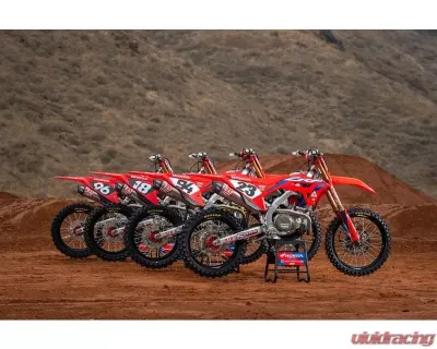 Yoshimura RS-12 Stainless Slip-On Exhaust w/ Stainless Muffler Honda CRF450R | CRF450RX 2021-2022 - 225852S320