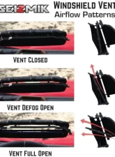 Seizmik Full Windshield UV Stable Polycarbonate Yamaha Rhino 450 | 660 | 700 2004-2013                                     - 50-23019KIT - Image 3