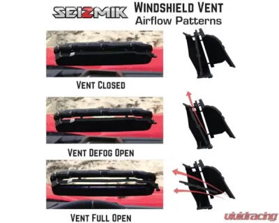 Seizmik Full Windshield UV Stable Polycarbonate Yamaha Rhino 450 | 660 | 700 2004-2013 - 50-23019KIT