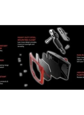 Seizmik Halo-R Mirror with 1.75inch Clamp Polaris | Kawasaki | Honda | Yamaha | Arctic Cat | Suzuki | Kubota | Bobcat 2004-2023                                     - 56-18056 - Image 3