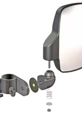 Seizmik UTV Sideview Mirrors with 1.5inch Steel Clamp Polaris Ranger | RZR | ACE 2009-2021                                     - 56-18081 - Image 5