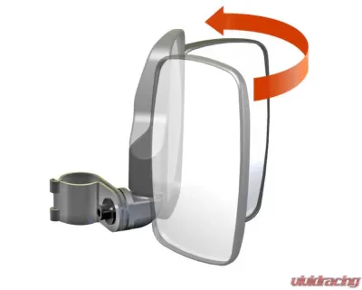 Seizmik UTV Sideview Mirrors with 2inch Steel Clamp Yamaha | Can-Am | Kawasaki | Honda | Polaris | Kubota 1995-2022 - 56-18082