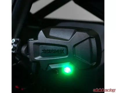 Seizmik Pursuit Night Vision LED Mirror with 2.00inch Clamp Yamaha | Can-Am | Kawasaki | Polaris | Honda | Kubota 1995-2023 - 56-18087KIT