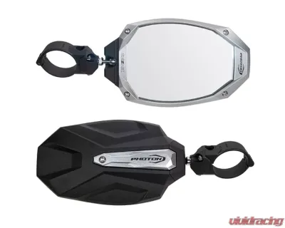 Seizmik Photon Sideview Mirror 1.75inch Round Tube with Cast Aluminum Body and Bezel Kawasaki | Honda | Polaris | Yamaha | Can-Am 2004-2022 - 56-18107