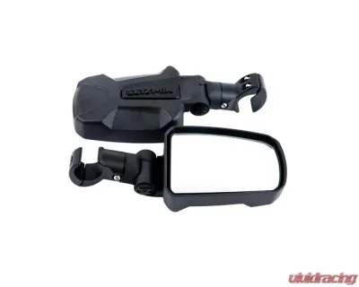 Seizmik Pursuit Side View Mirror, Pair, Cast Aluminum, Adjustable Clamp - 56-18110