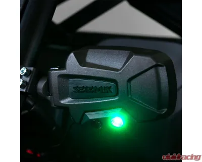 Seizmik Pursuit Night Vision Series Side View Mirror, Pair, Cast Aluminum, Adjustable Clamp Polaris | Kawasaki | Honda | Can-Am | John Deere | Textron | Yamaha | Kubota - 56-18111