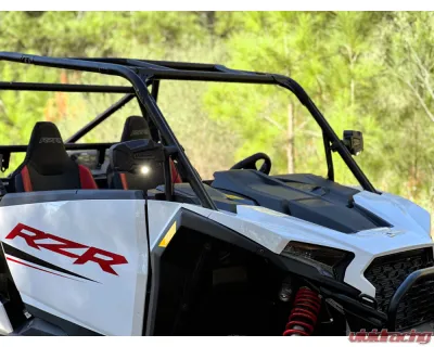 Seizmik Pursuit Night Vision Series Side View Mirror, Pair, Cast Aluminum, Adjustable Clamp Polaris | Kawasaki | Honda | Can-Am | John Deere | Textron | Yamaha | Kubota - 56-18111