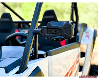 Seizmik Pursuit Night Vision Series Side View Mirror, Pair, Cast Aluminum, Adjustable Clamp Polaris | Kawasaki | Honda | Can-Am | John Deere | Textron | Yamaha | Kubota - 56-18111