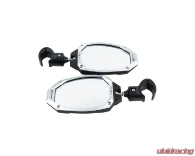 Seizmik Photon Side View Mirror with Cast Aluminum Body & Bezel, Adjustable Clamp, Pair Polaris | Kawasaki | Honda | Can-Am | John Deere | Textron | Yamaha | Kubota - 56-18112