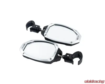 Seizmik Photon Side View Mirror with Cast Aluminum Body & Bezel, Adjustable Clamp, Pair Polaris | Kawasaki | Honda | Can-Am | John Deere | Textron | Yamaha | Kubota - 56-18112
