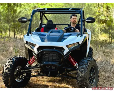Seizmik Photon Side View Mirror with Cast Aluminum Body & Bezel, Adjustable Clamp, Pair Polaris | Kawasaki | Honda | Can-Am | John Deere | Textron | Yamaha | Kubota - 56-18112