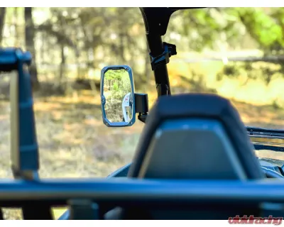 Seizmik Embark Side View Mirror w/ ABS Body & Bezel, Adjustable Clamp, Pair Polaris | Kawasaki | Honda | Can-Am | John Deere | Textron | Yamaha | Kubota - 56-18114