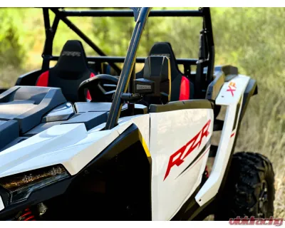 Seizmik Embark Side View Mirror w/ ABS Body & Bezel, Adjustable Clamp, Pair Polaris | Kawasaki | Honda | Can-Am | John Deere | Textron | Yamaha | Kubota - 56-18114