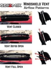 Seizmik Toolless Versa-Vent Scratch Resistant Hard Coated Windshield Kit Can-Am Defender                                     - 50-50234KIT - Image 10