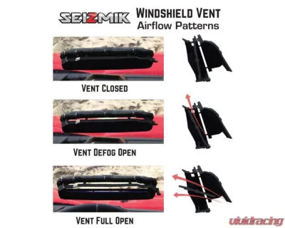 Seizmik Toolless Versa-Vent Scratch Resistant Hard Coated Windshield Kit Can-Am Defender - 50-50234KIT