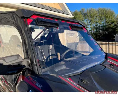 Seizmik Toolless Versa-Vent UV Resistant Polycarbonate Windshield Kawasaki KRX 1000 - 50-50494KIT