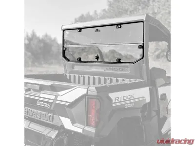 Seizmik UV Resistant Polycarbonate Rear Folding Windshield Kawasaki Ridge Ranch Edition - 50-55319KIT