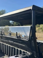 Seizmik UV Resistant Polycarbonate Rear Folding Windshield Kawasaki Ridge Ranch Edition                                     - 50-55319KIT - Image 4