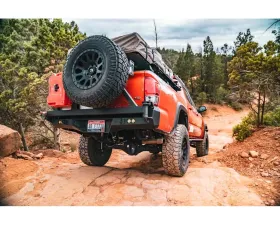 CBI Offroad Bare Dual Swing Arm Rear Bumper w/Angled Tire Carrierr Toyota Tacoma 2016+