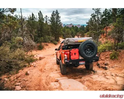 CBI Offroad Bare Dual Swing Arm Rear Bumper w/Angled Tire Carrierr Toyota Tacoma 2016+ - 200-000-010-088
