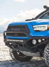 CBI Offroad Dakar Hybrid Front Bumper - Powder Coated Black Toyota Tacoma 3rd Gen 2016-2021                                     - 200-000-010-132 - Image 6