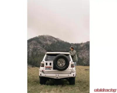 CBI Offroad Black Dual Swing Arm Rear Bumper w/Angled Tire Carrierr Toyota 4Runner 2010-2021 - 200-000-011-182