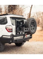 CBI Offroad Black Dual Swing Arm Rear Bumper w/Angled Tire Carrierr Toyota 4Runner 2010-2021                                     - 200-000-011-182 - Image 3