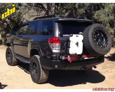 CBI Offroad Black Dual Swing Arm Rear Bumper w/Angled Tire Carrierr Toyota 4Runner 2010-2021 - 200-000-011-182