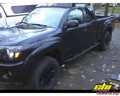CBI Offroad Overland Bare DOM Bolt-On Rock Sliders Toyota Tacoma Double Cab Long Bed 2016+ - 300-000-010-047